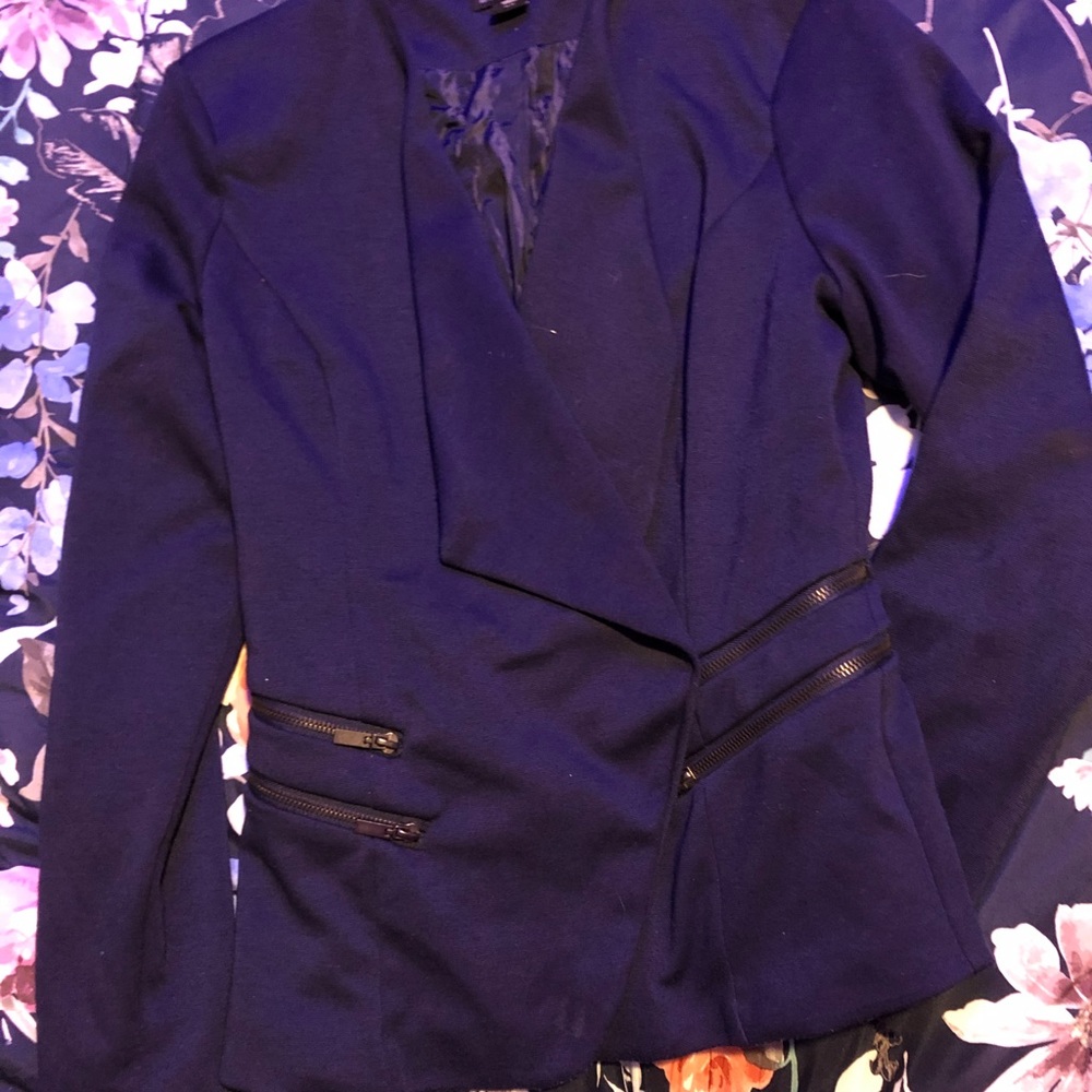 Navy business casual blazer